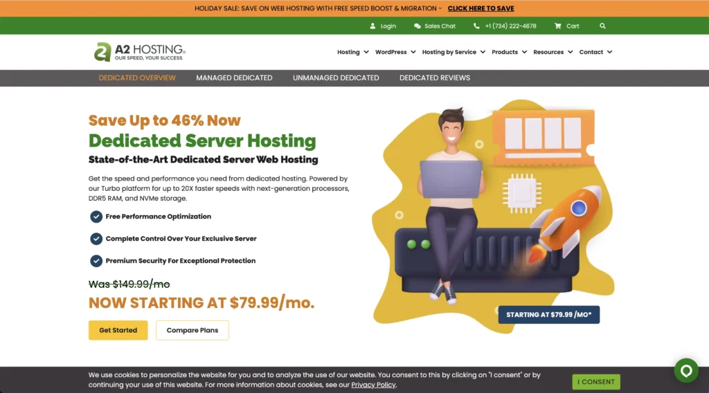 a2hosting Dedicated Web Hosting